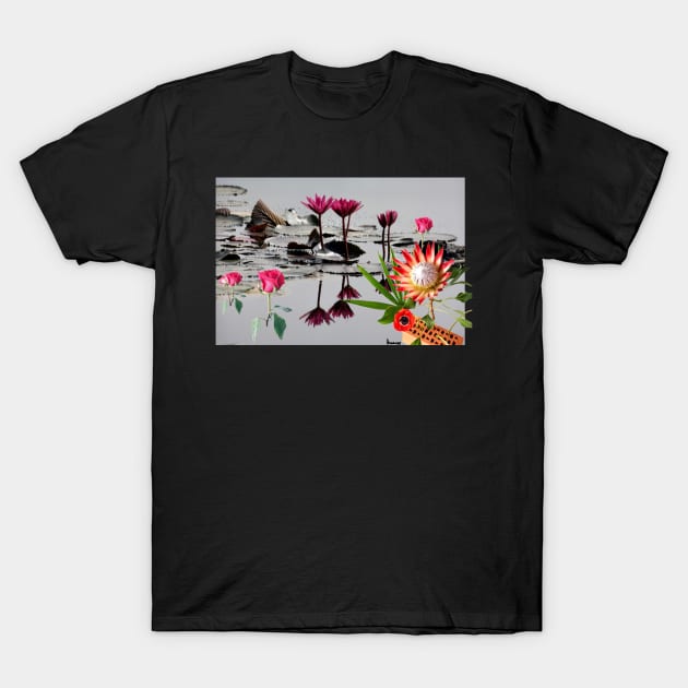 Flowers collage T-Shirt by MarisePix